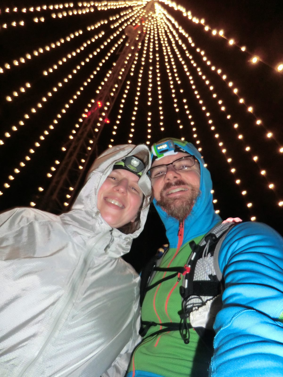 2012 November Under the lights on top of Stone Mountain